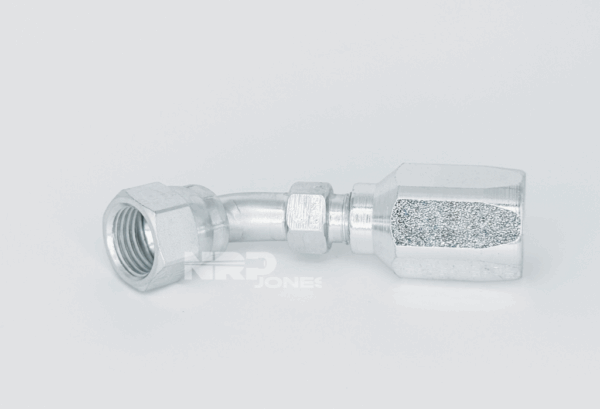 JIC 37° Swivel Female Reusable 45° Bent Tube Medium Drop Non-Mandrel for SAE 100R5 Hose