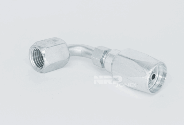 JIC 37° Swivel Female Reusable 90° Bent Tube Medium Drop Non-Mandrel for SAE 100R5 Hose