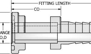 O-Ring Flange for 100R4 Hose - Straight Code 61
